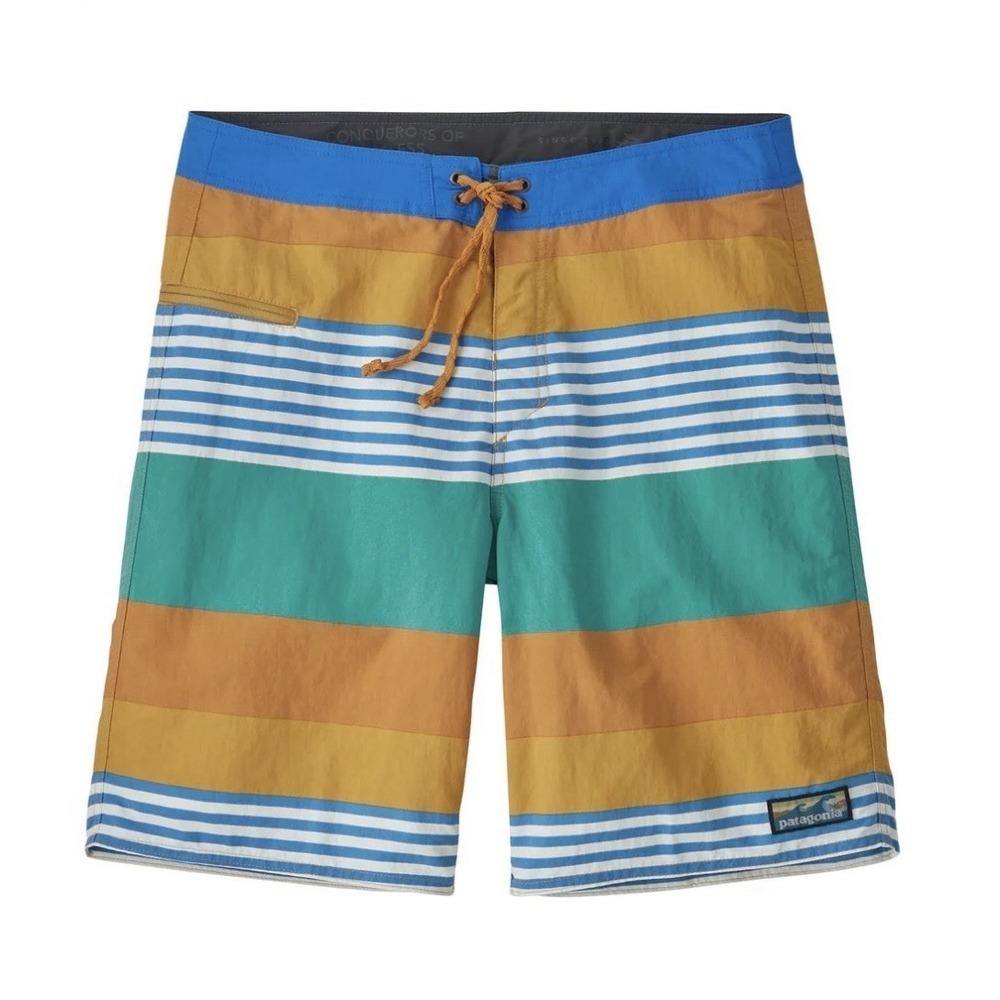 Patagonia Worn Wear Men's Wavefarer Stripes Boardshorts Size 32